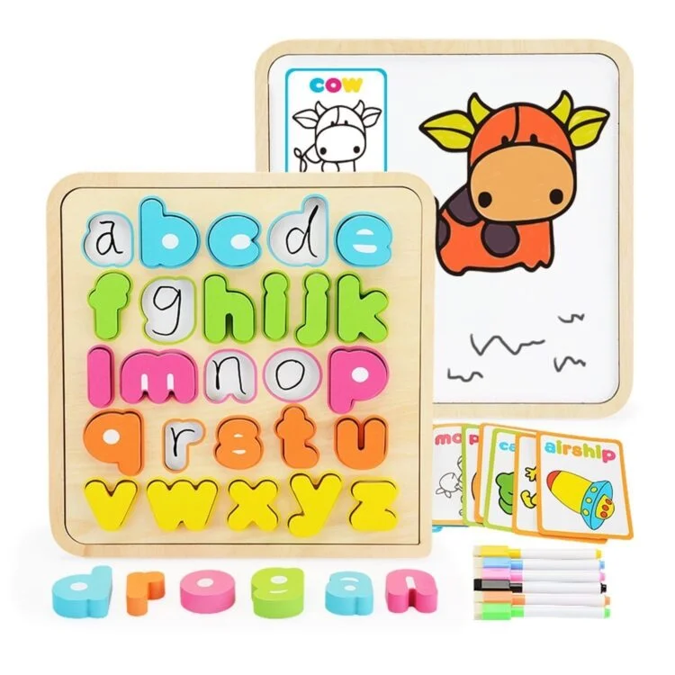 Puzzle incastru litere