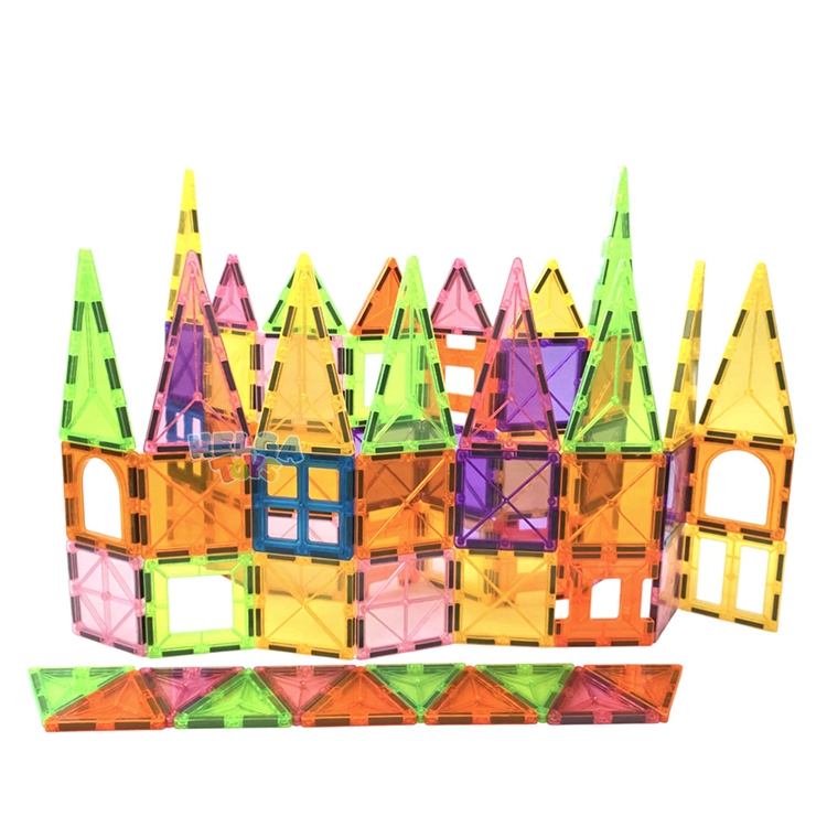 Set magnetic de constructie 3D - 100 piese - helgatoys.ro