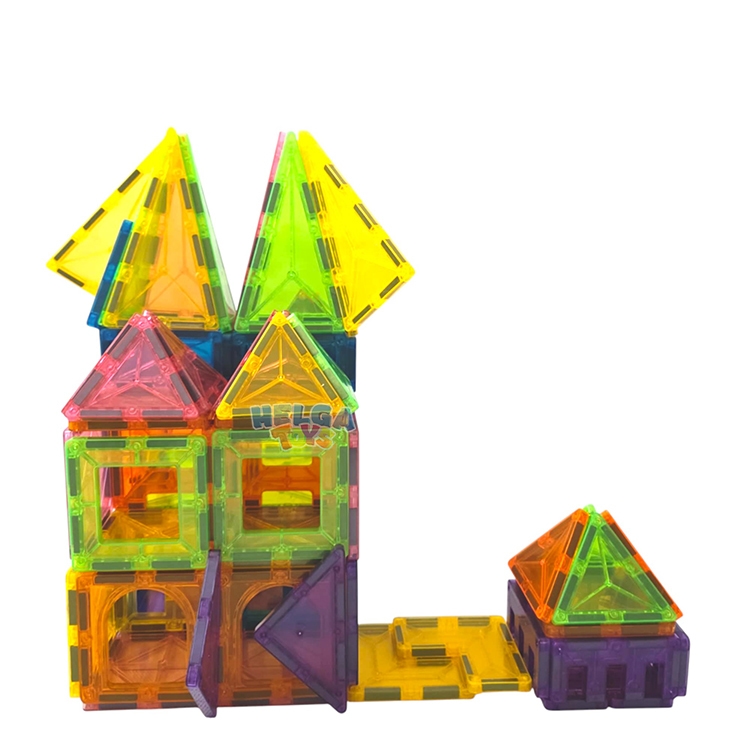 Set magnetic de constructie 3D - 100 piese - helgatoys.ro