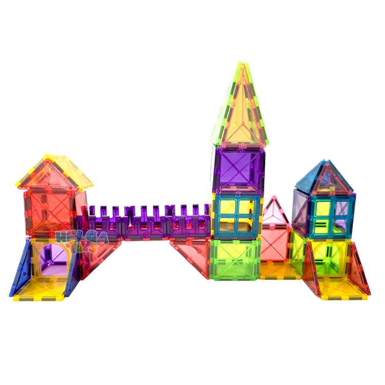 Set magnetic de constructie 3D - 120 piese - helgatoys.ro