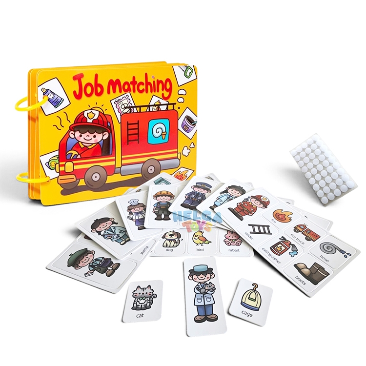 Busy Book - Carte cu stickere reutilizabile - Meserii