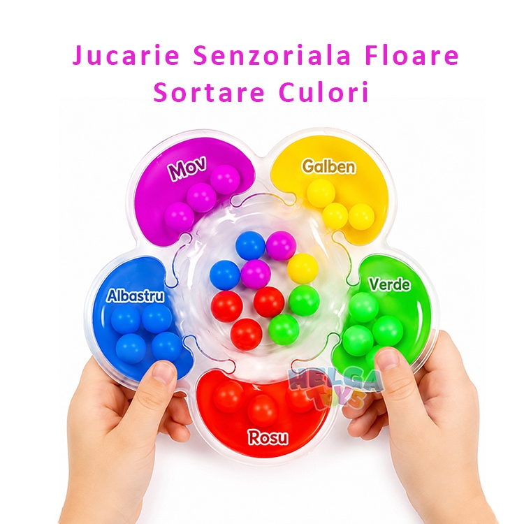 Jucarie Senzoriala Floare Sortare Culori