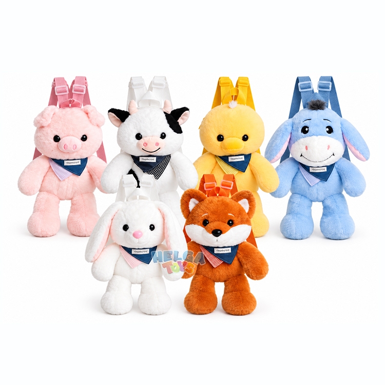 Rucsac din Plus cu Animalute - 40 cm
